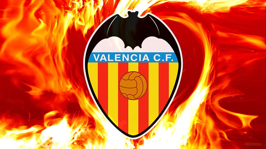 Logo của Valencia FC được thiết kế trên một chiếc khiên