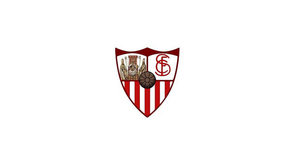 Logo của Sevilla FC với sắc đỏ chủ đạo