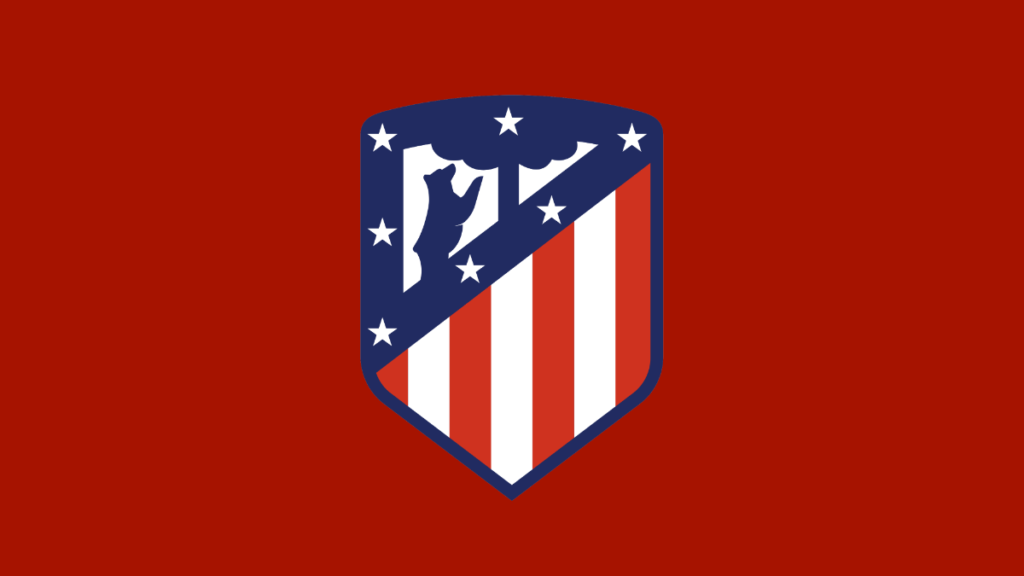 Logo của Atlético Madrid có ba màu chủ đạo